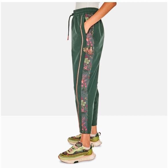 Women's Puma x Liberty Floral Track Pants Green Gables Athletic - Picture 1 of 9